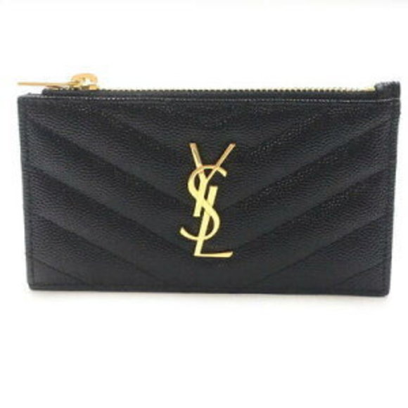 YSL Saint Laurent Quilted Leather Case - Picture 1 of 6
